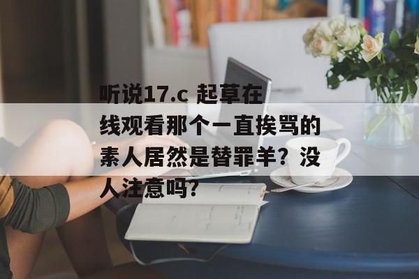 听说17.c 起草在线观看那个一直挨骂的素人居然是替罪羊?没人注意吗?